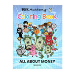 ALL ABOUT MONEY. BUCK Academy Coloring Book - Series 1