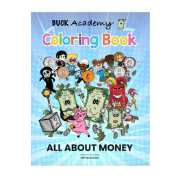 ALL ABOUT MONEY. BUCK Academy Coloring Book - Series 1