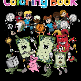 ALL ABOUT MONEY. BUCK Academy Coloring Book - Series 1
